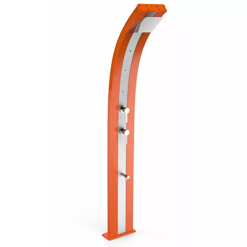 Arkema Design-prodotto Made In Italy - Ducha nebulizadora Dada naranja y inox cm 34x14x225 CV-D355/2009-I barato