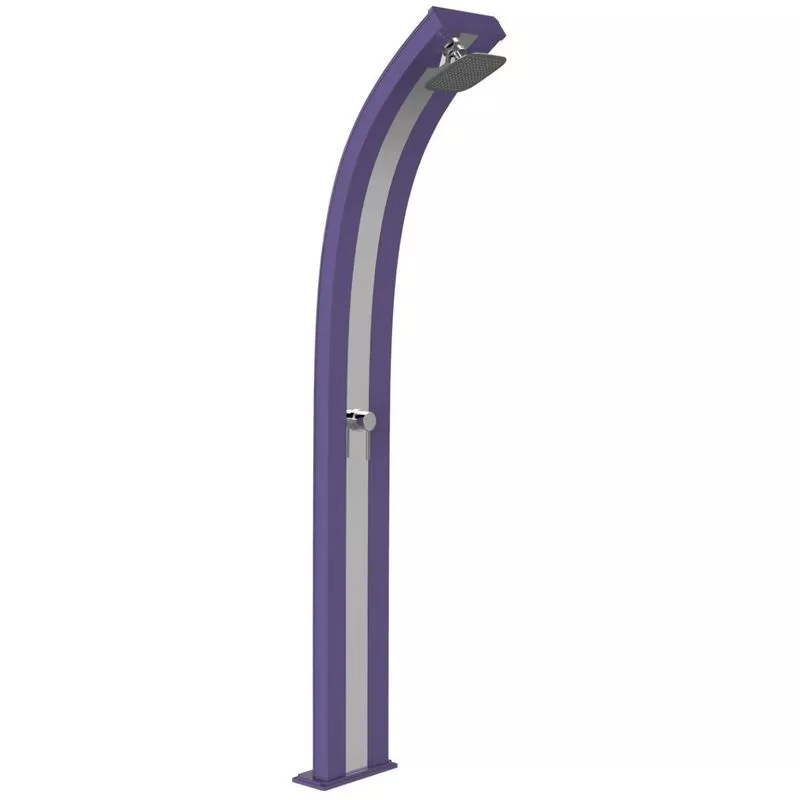 Arkema Design-prodotto Made In Italy - Ducha solar Dada Viola con banda de acer cm 34x14x225 CV-D300/4005-I barato