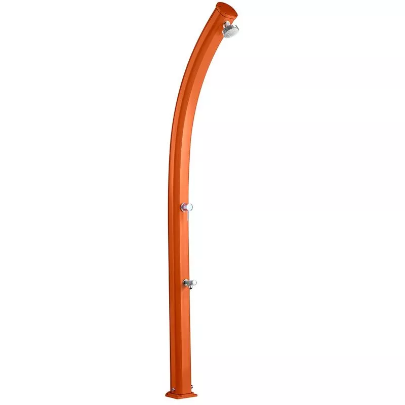 Arkema Design-prodotto Made In Italy - Ducha solar Jolly con lavapies Naranja cm 15x16