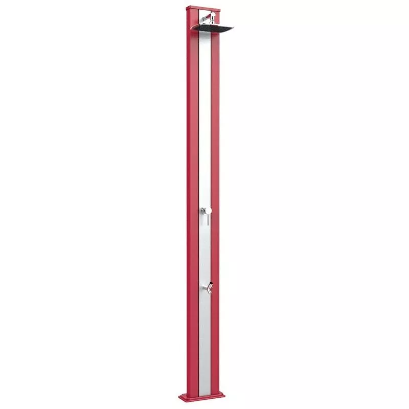 Arkema Design-prodotto Made In Italy - Ducha solar Spring S Cherry e Inox cm 26x12x228 CV-A220/3027-I barato