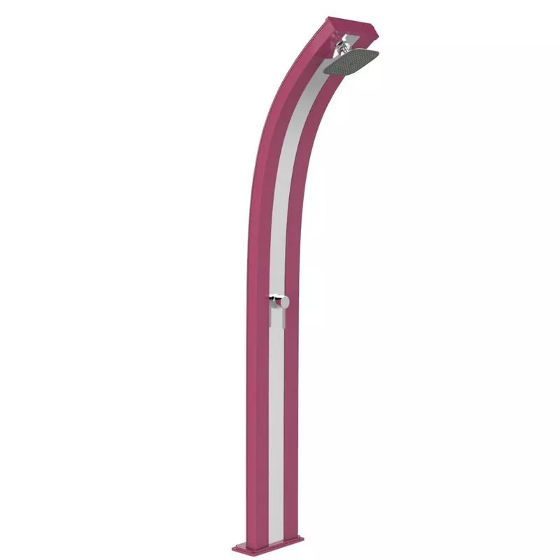 Arkema Design-prodotto Made In Italy - Ducha solar caliente Dada Fucsia y Inox cm 34x14x225 CV-D300/4003-I barato