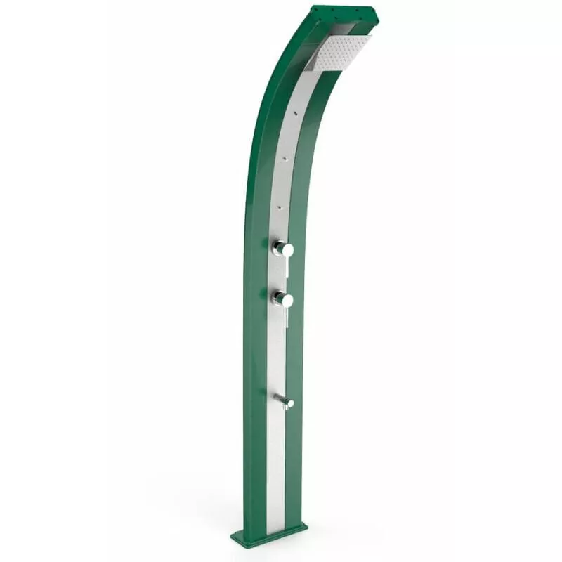Arkema Design-prodotto Made In Italy - Ducha solar con nebulizadores verdes cm 34x14x226 CV-D350/6016-I barato