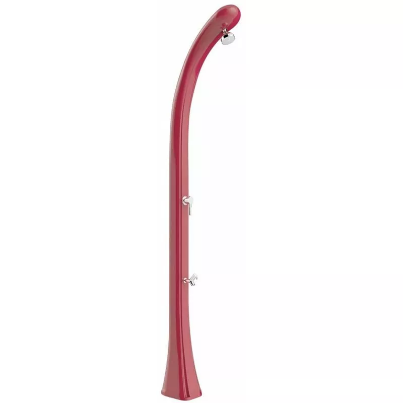 Arkema Design-prodotto Made In Italy - Ducha solar de color rubí para el jardín cm 22