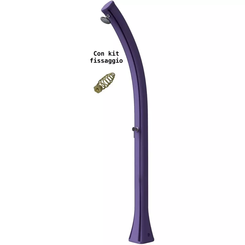 Arkema Design-prodotto Made In Italy - Ducha solar púrpura para playa cm 19x17x215 CONVITE-VIOLA barato