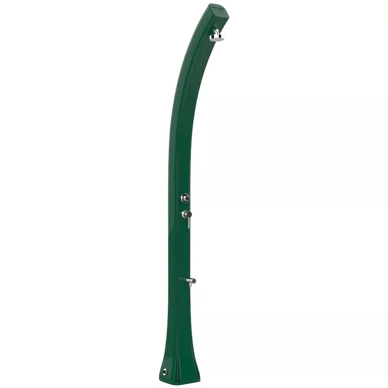 Arkema Design-prodotto Made In Italy - Ducha solar verde curva con lavapiés cm 19