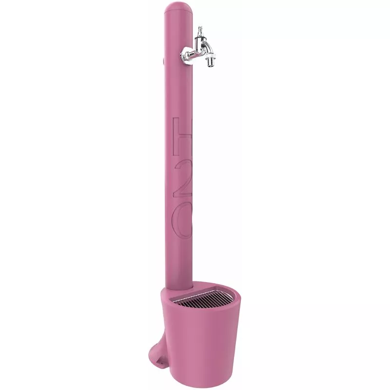 Arkema Design-prodotto Made In Italy - Fuente con grifo y pila cm 99x20x18 CV-GH115-20/4003 - Fucsia barato