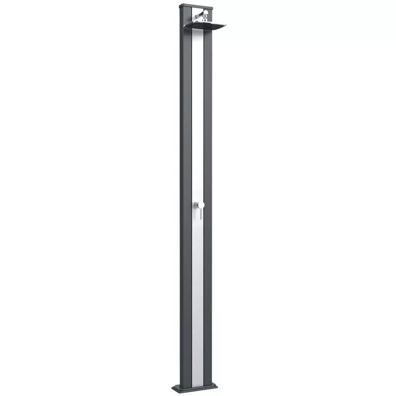 Arkema Design-prodotto Made In Italy - Resorte de Ducha S Antracita y Banda de cm 26x12x228 CV-A205/7016-I barato