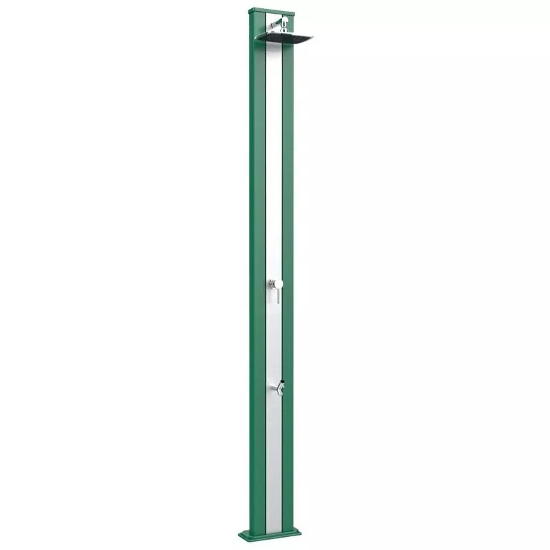 Arkema Design-prodotto Made In Italy - Spring S Ducha exterior verde y de acero cm 26x12x228 CV-A220/6016-I barato