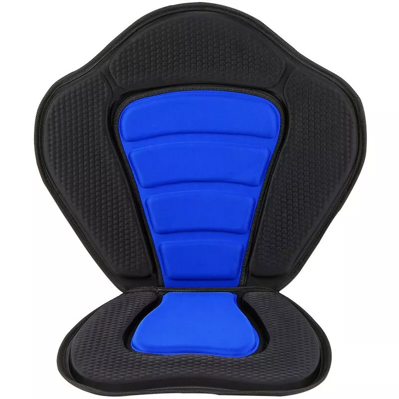 Asiento acolchado de lujo para kayak / barco Base acolchada suave y antideslizante Respaldo alto Cojin ajustable para kayak con respaldo barato