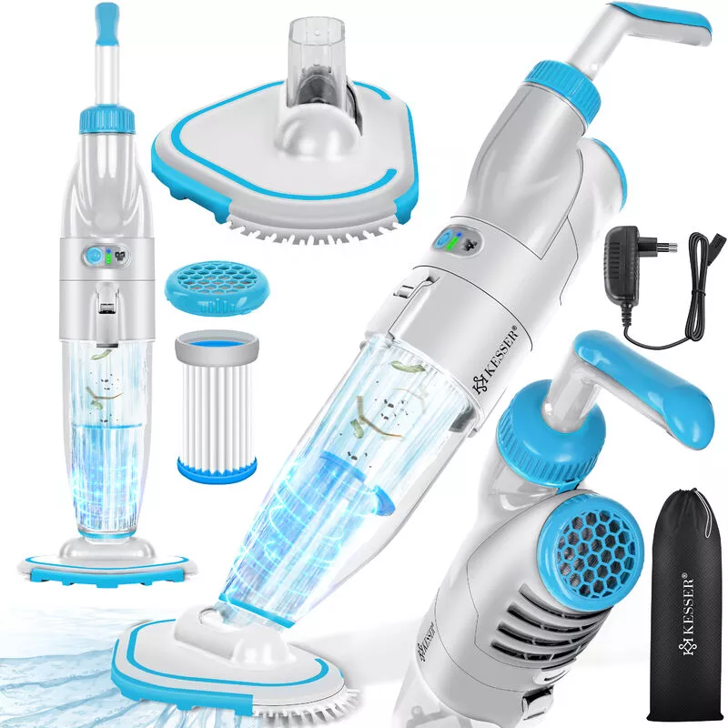 Aspirador de piscina con batería recargable Aspirador eléctrico de suelo de piscina Aspirador de mano Aspirador de piscina con filtro y sistema de 2 barato