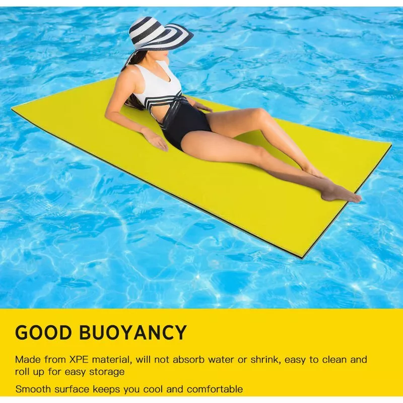 Asupermall - Espuma de natacion Colchon flotante Flotador de piscina Manta de agua Cama flotante Estera de flotador de agua
