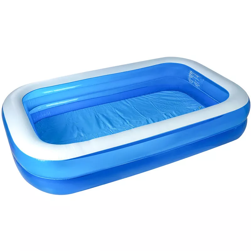 Augienb - Piscina hinchable 3 capas pvc rectangular 265 x 175 x 58 cm barato