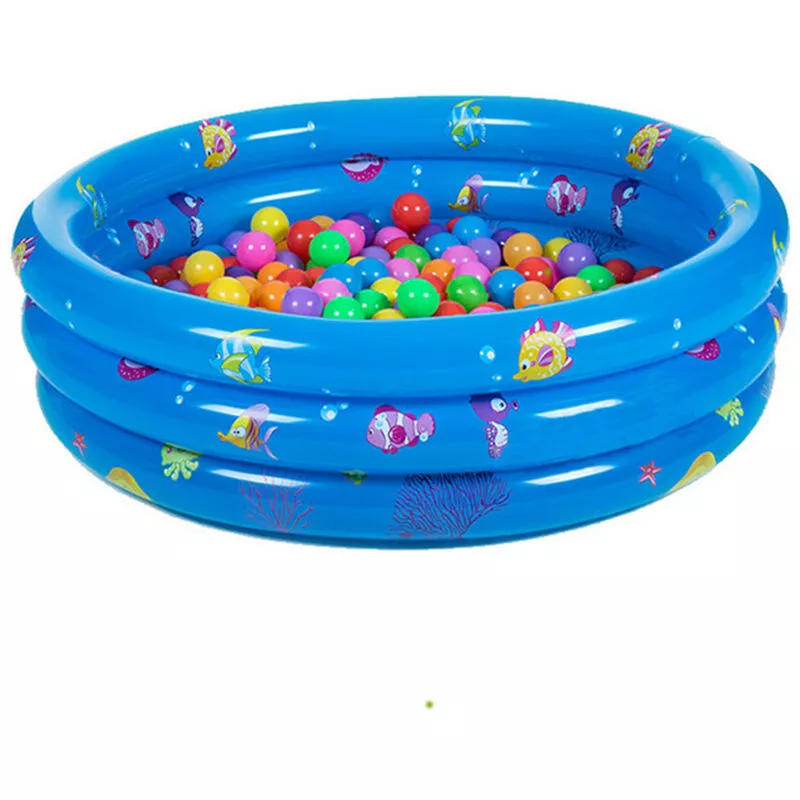 Augienb - Piscina hinchable 3 capas redonda 100 x 30 cm azul barato