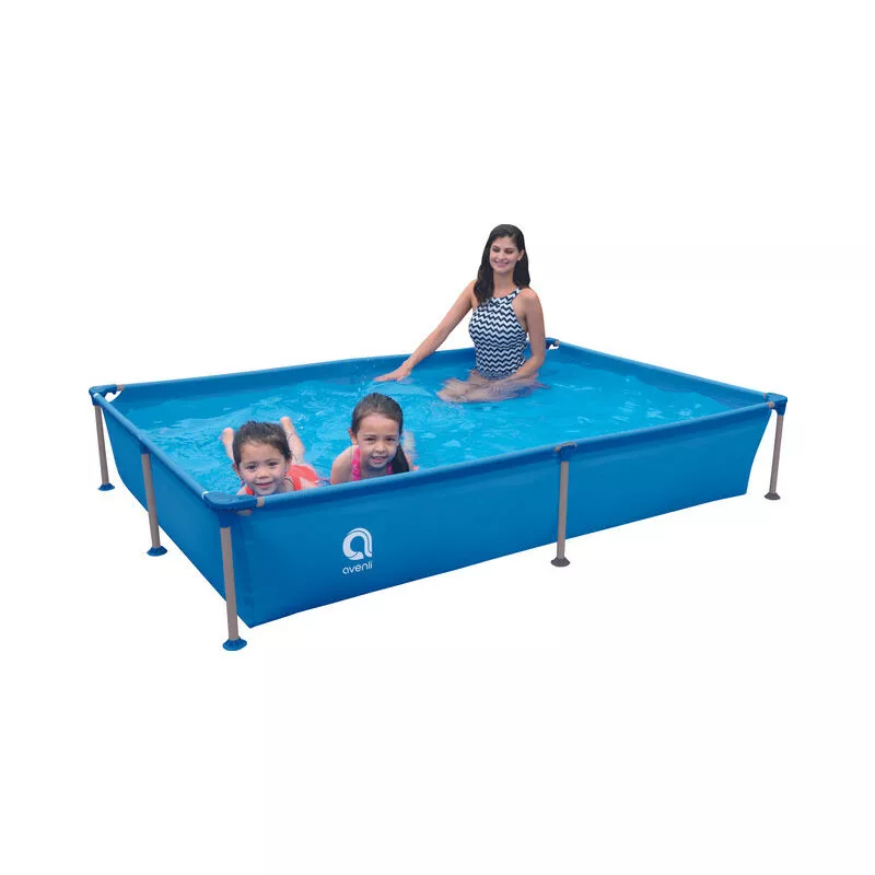 Avenli - Piscina Desmontable Rectangular Steel Frame Pool 228 cm x 159 cm x 42 cm barato