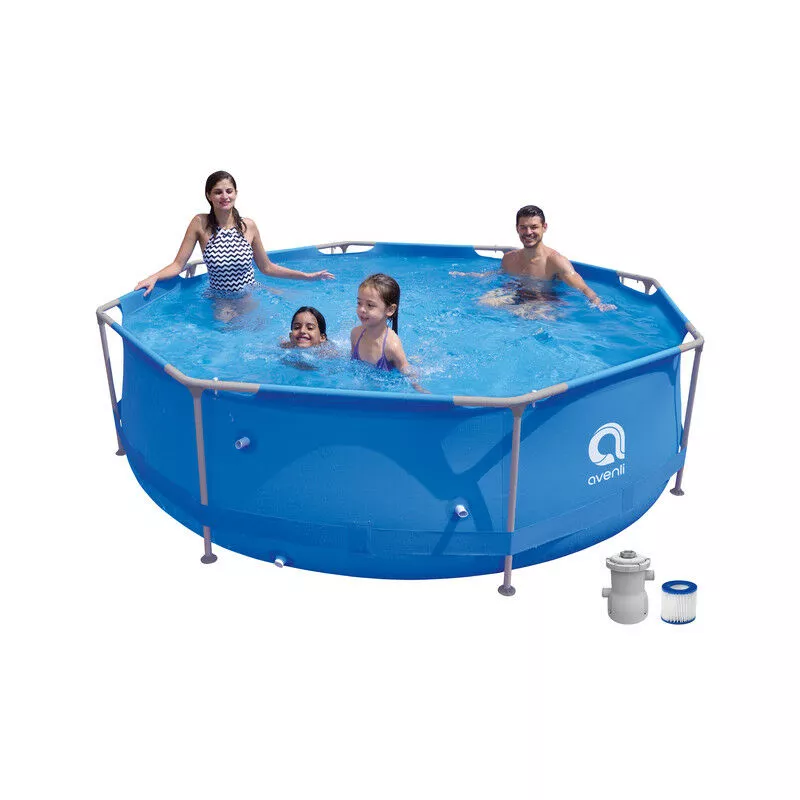 Avenli - Piscina Desmontable SteelSuper Round Pool Set 300 cm x 76 cm con depuradora de cartucho 1136 litros / hora barato