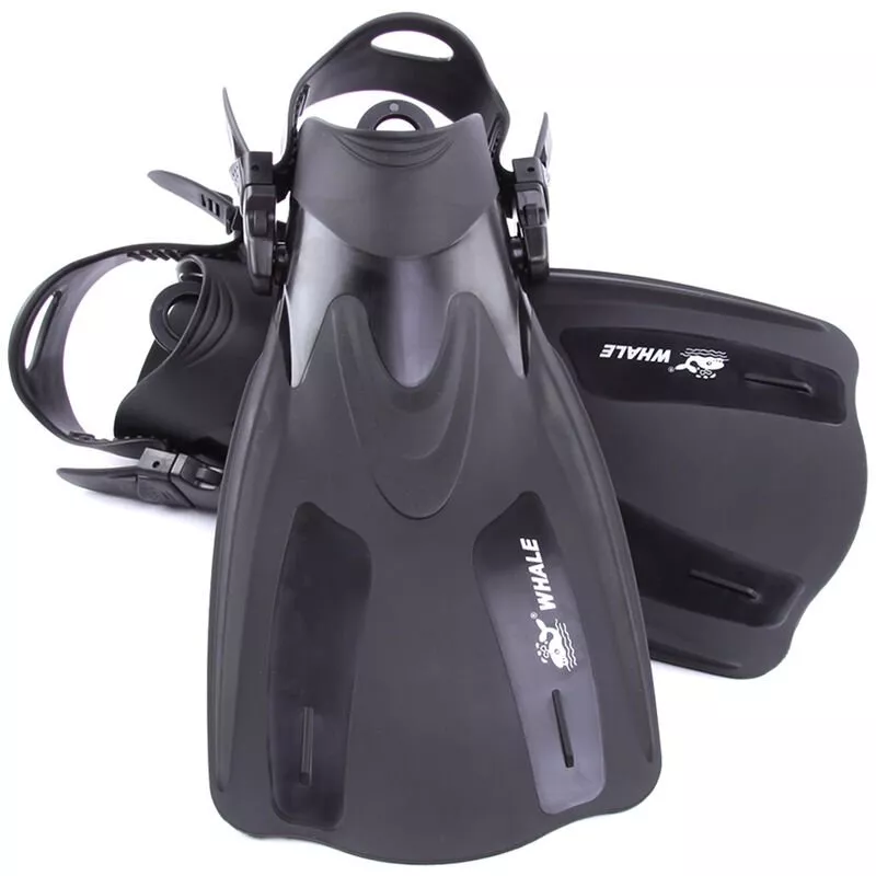 BALLENA Adultos Esnorquel Corto Aletas de natacion Aletas con talon ajustable Deportes acuaticos