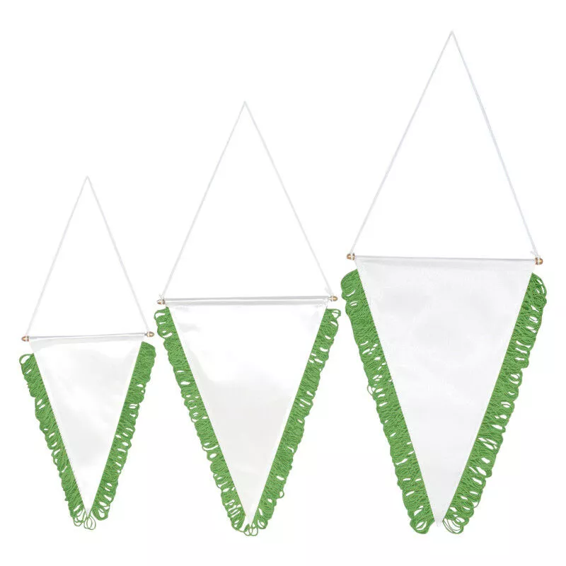 BANDERÍN TRIANGULAR PARA SUBLIMACIÓN verde 250 x 180 mm barato