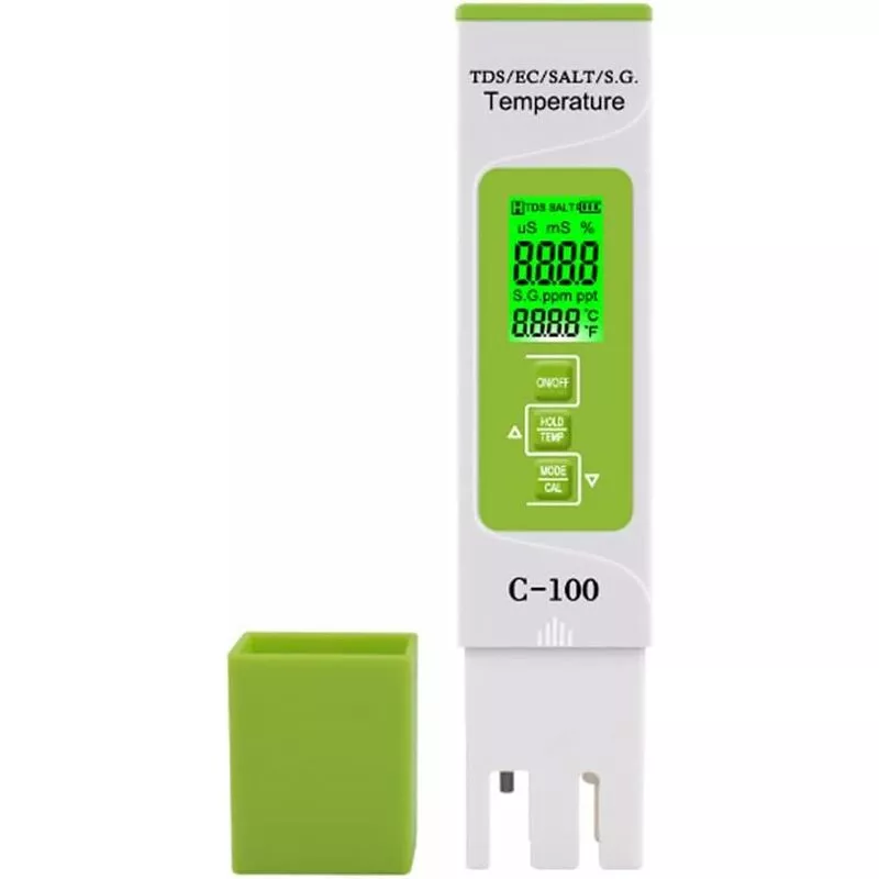 BSR - Probador digital de calidad del agua 5 en 1 para probar TDS/EC/Salinity/SG./Temperature con alta precisión barato