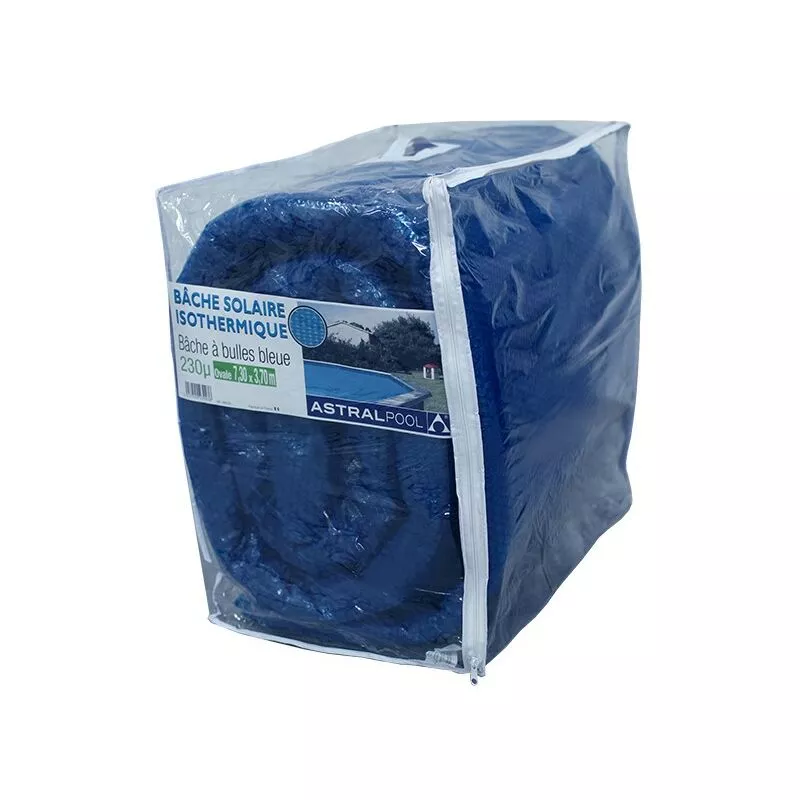 Bâche à bulles bleue - 230 µ - Ovale - 7