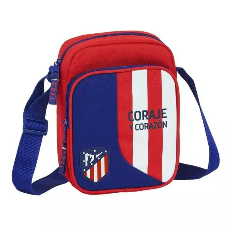 Bandolera Neptuno Azul Rojo Blanco (16 x 22 x 6 cm) - Atlético Madrid barato