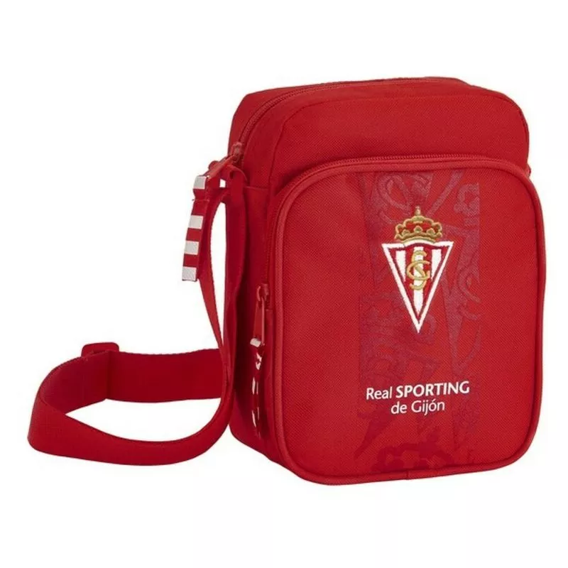 Bandolera Rojo (16 x 22 x 6 cm) - Real Sporting De Gijón barato
