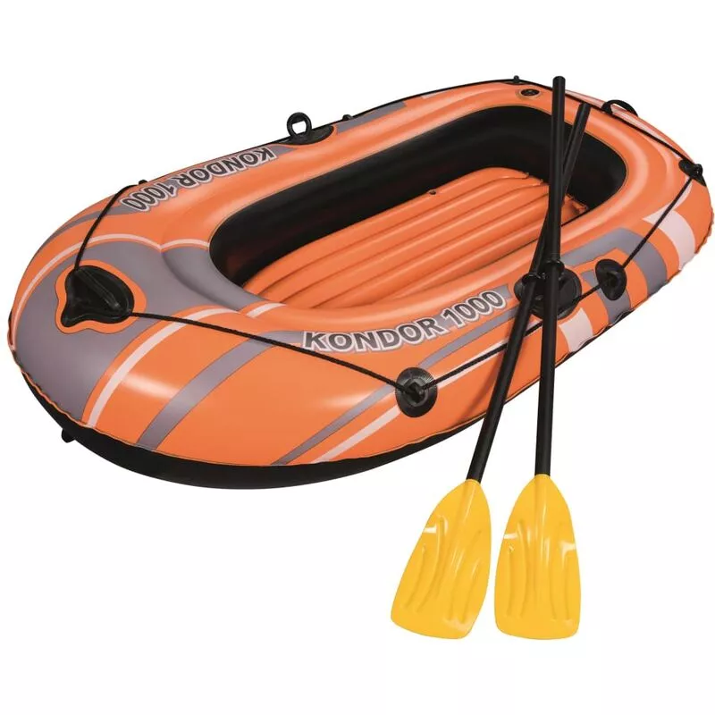 Barca inflable Kondor 1000 Set 155x93 cm 61078 - Naranja - Bestway barato