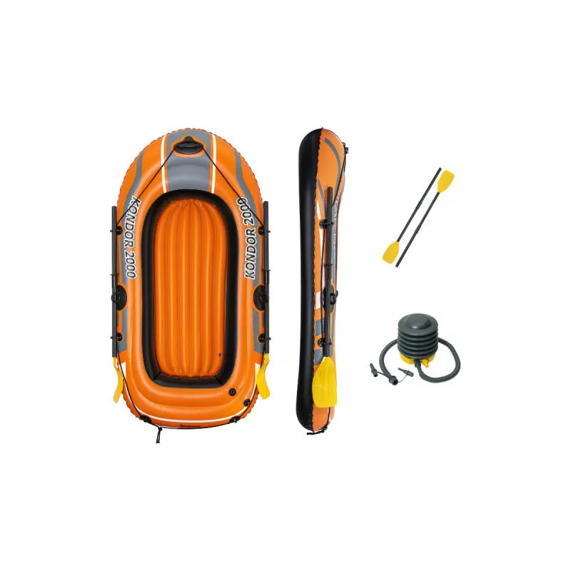 Barco hinchable 2 personas - 188 x 98 x 30 cm - Hydro-Force Kondor 2000 - 61062 - Orange - Bestway barato