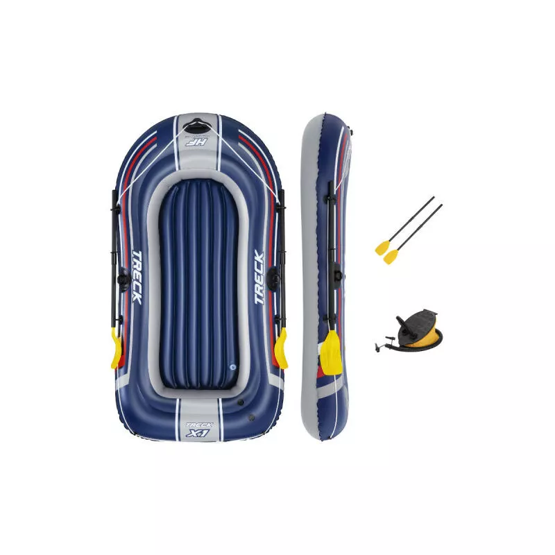 Barco hinchable 2 personas - 228 x 121 x 32 cm - Hydro-Force Treck X1 - 61083 - Orange - Bestway barato