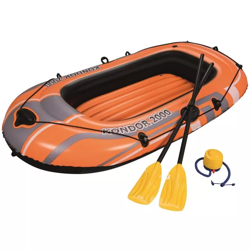 Bestway Barca inflable Kondor 2000 Set 188x98 cm 61062 - Naranja barato