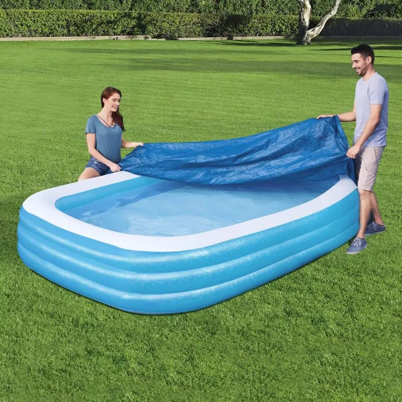 Bestway - Cubierta para piscina Flowclear 305x183x56 cm - Azul barato