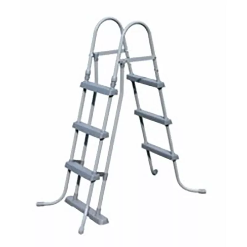 Bestway - Escalera piscina peldaño plastico 107 cm tubo galvanizado 58330 barato