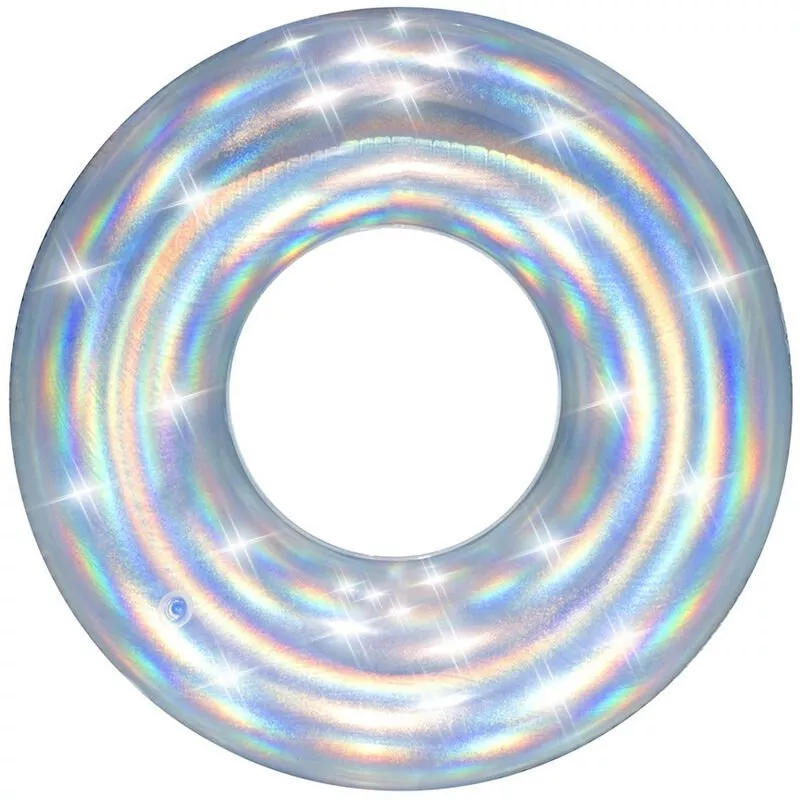 Bestway - Flotador Hinchable Iridiscente Plata Φ107 cm barato