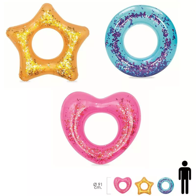 Bestway - Flotador rosco purpurina colores surtidos Ø 91 cms. barato