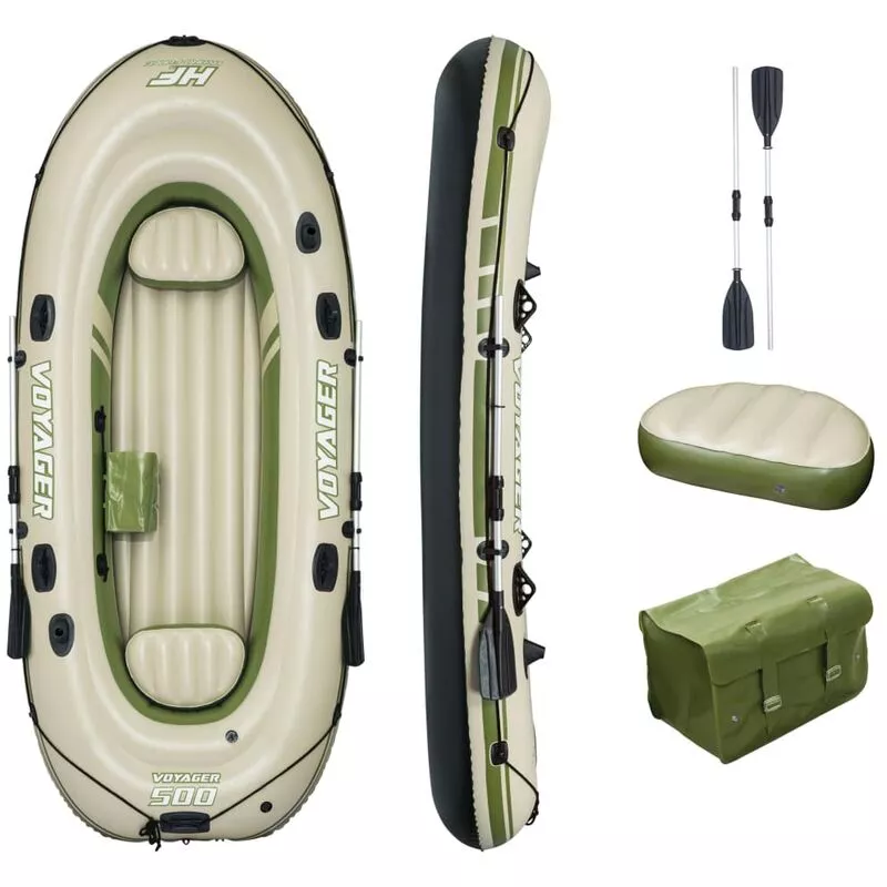 Bestway Hydro Force Barca inflable Voyager 500 348x141 cm - Verde barato