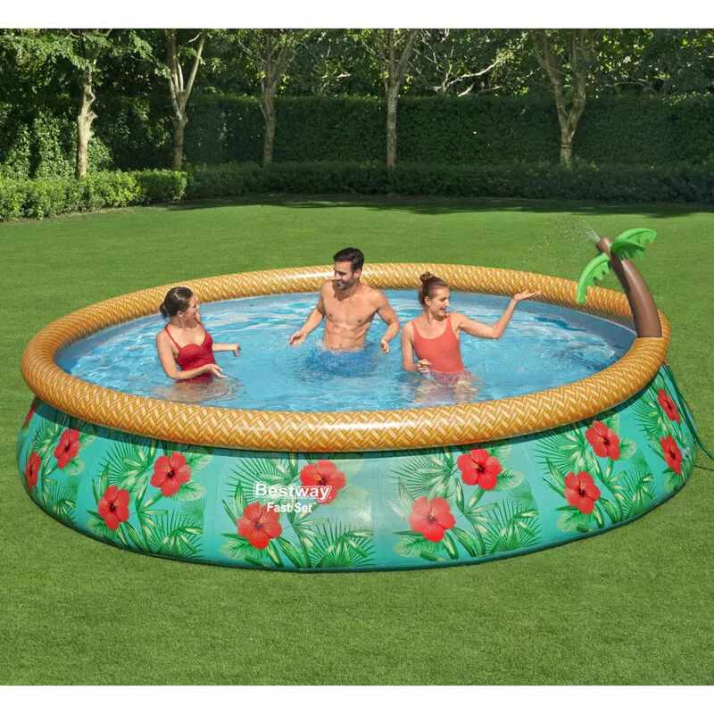 Bestway Juego de piscina inflable Paradise Palms Fast Set 457x84 cm barato