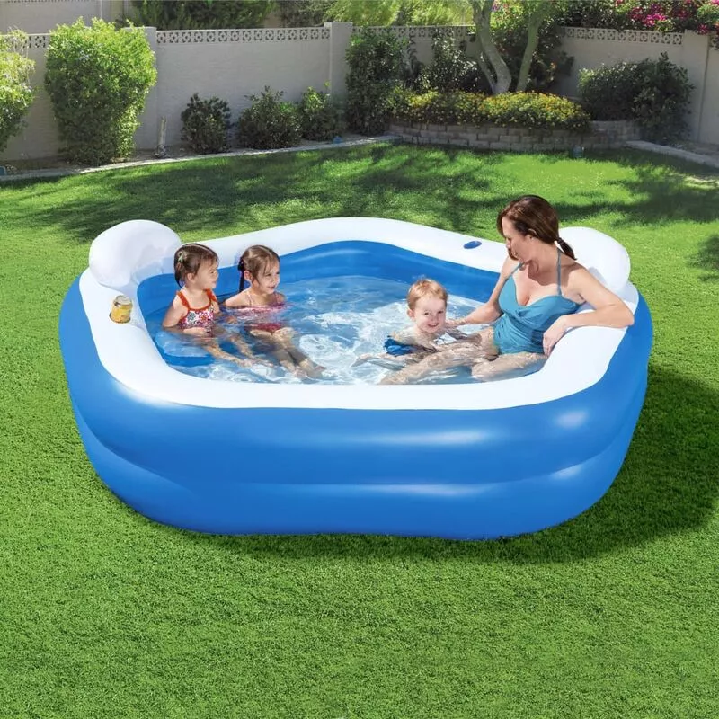 Bestway Piscina Family Fun Lounge 213x206x69 cm - Azul barato