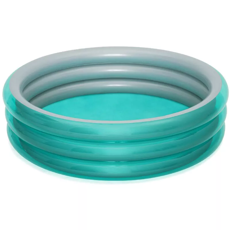 Bestway - Piscina Hinchable para Niños Play Pool 201x53 cm con 3 Anillos Hinchables Color Azul Metálico para Niños +6 Años barato