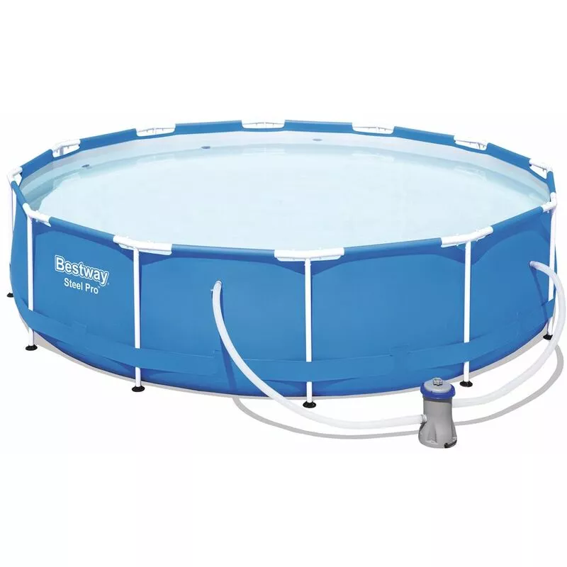 Bestway Piscina Steel Pro Frame redonda con estructura de acero 366x76cm desmontable Pool con bomba de filtro barato