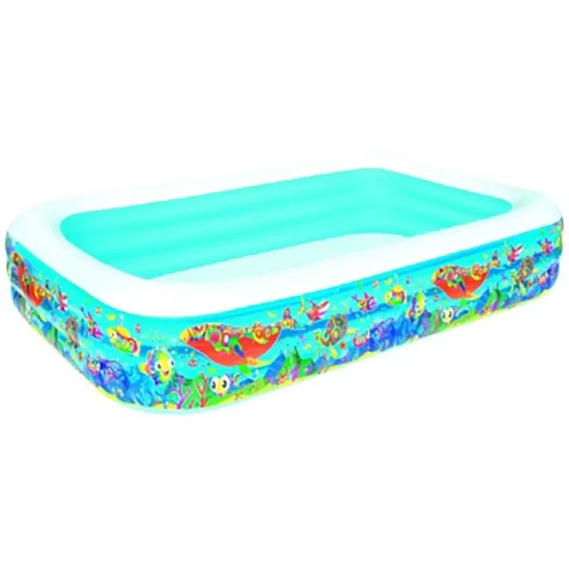 Bestway - Piscina hinchable familiar rectangular 1302lt 305x183x56cm plastico 95635 barato
