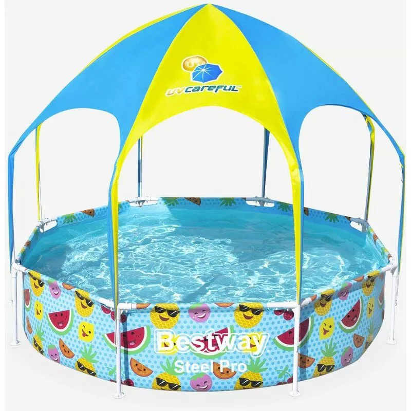 Bestway - Piscina tubular Tana con parasol integrado