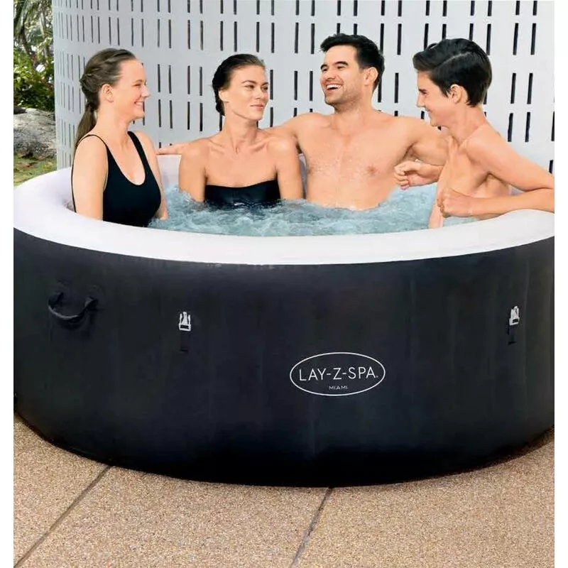 Bestway - Spa Hinchable Lay-Z-Spa Miami Airjet para 2-4 Personas Redondo 60001 barato