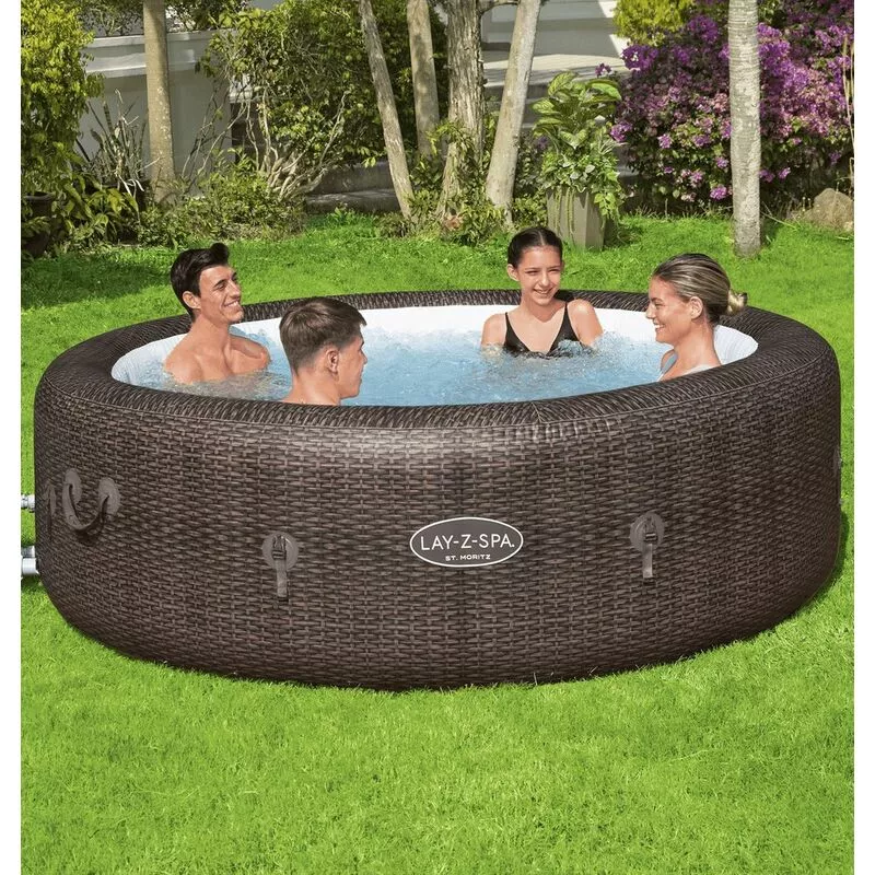 Bestway - Spa Hinchable Lay-Z-Spa St Moritz Airjet para 5-7 Personas Redondo 60023 barato