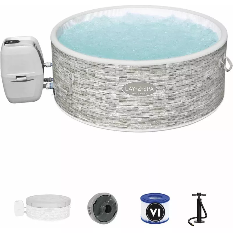 Bestway - Spa Hinchable Lay-Z-Spa Vancouver Para 3-5 Personas Redondo 155X60 Cm Barato