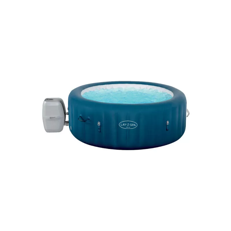 Bestway - Spa redondo hinchable - 6 plazas - 196 x 71 cm - wifi - Lay-Z-Spa Milan Airjet Plus - 60029 - Bleu paon barato