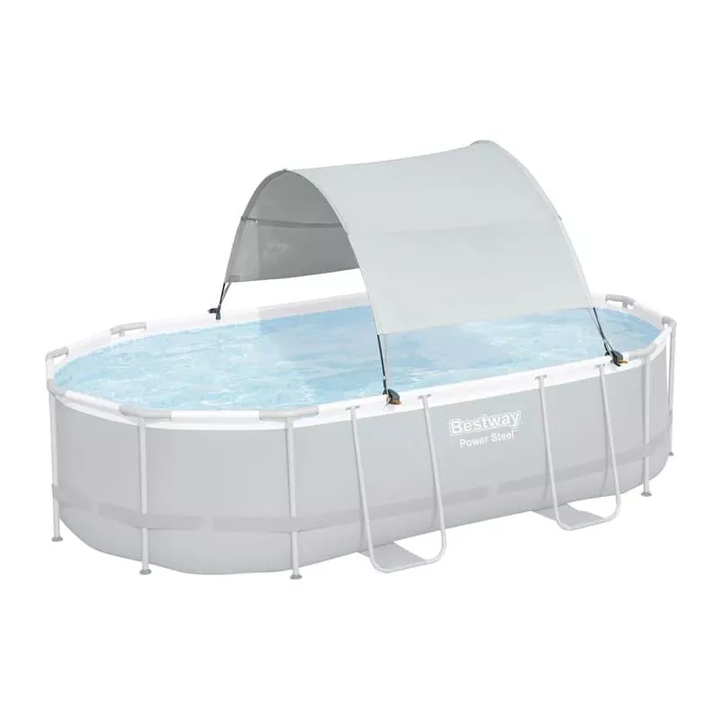 Bestway - Toldo para piscina desmontable blanco barato