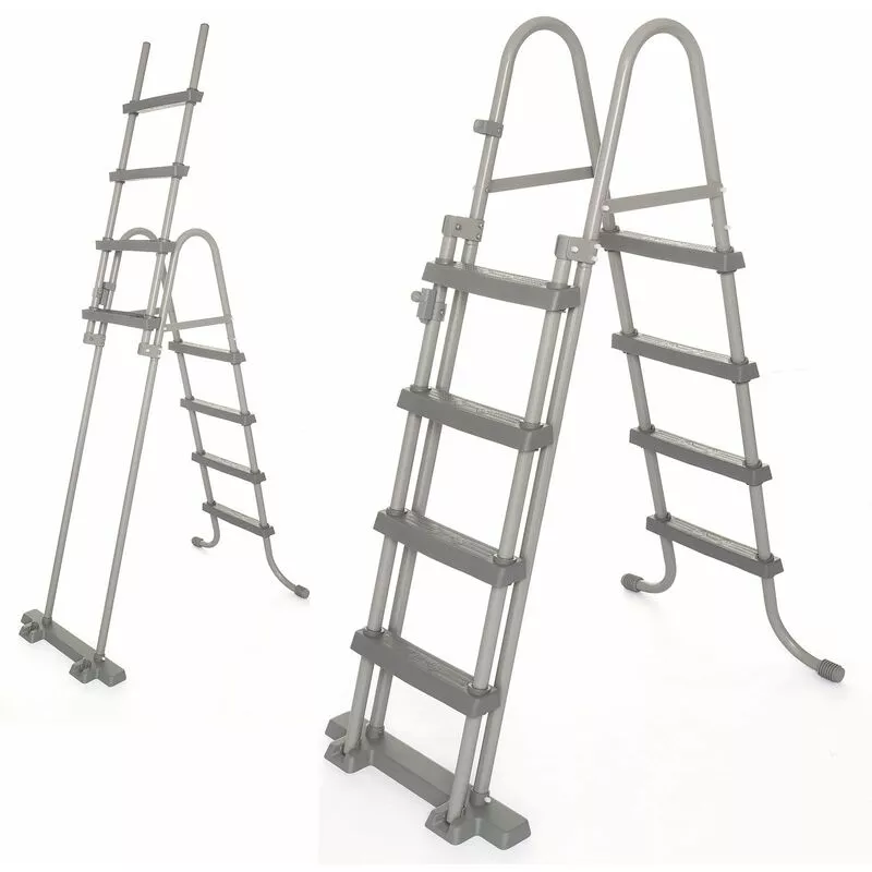 Bestway - escalera para piscina escalera de seguridad piscina elevada 84/107/122cm 122 cm - 4 niveles barato