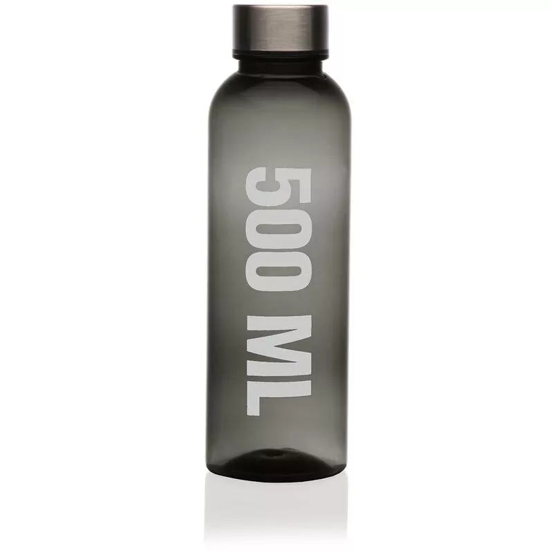 Bigbuy Home - Botella Gris Acero Poliestireno (500 ml) 8420327482761 S3406191 barato