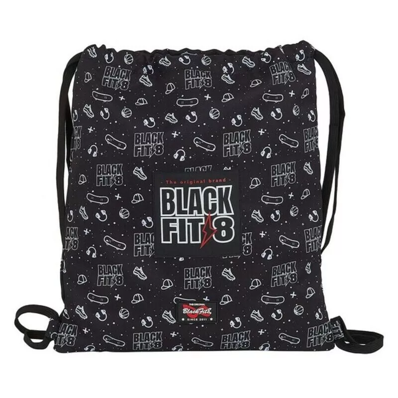 Blackfit8 - Bolsa Mochila con Cuerdas Sport Galaxy Negro barato