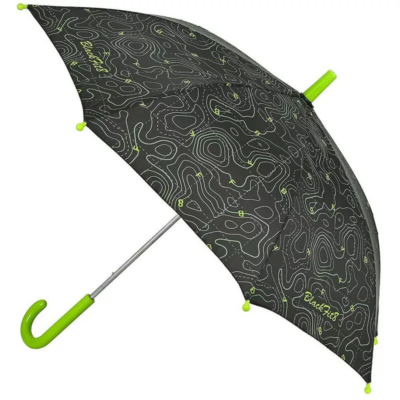 Blackfit8 - Paraguas Topography Negro Ø 76 cm 8412688442355 S4304426 barato