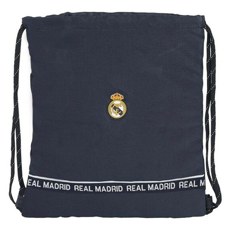 Bolsa Mochila Con Cuerdas Azul Marino - Real Madrid C.f. Barato